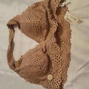 Aeropostale XL Nude Lace Bralette BNWT